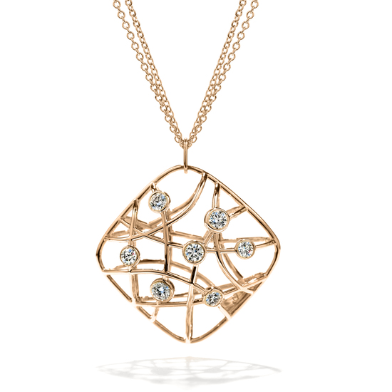 Brocade Square Pendant